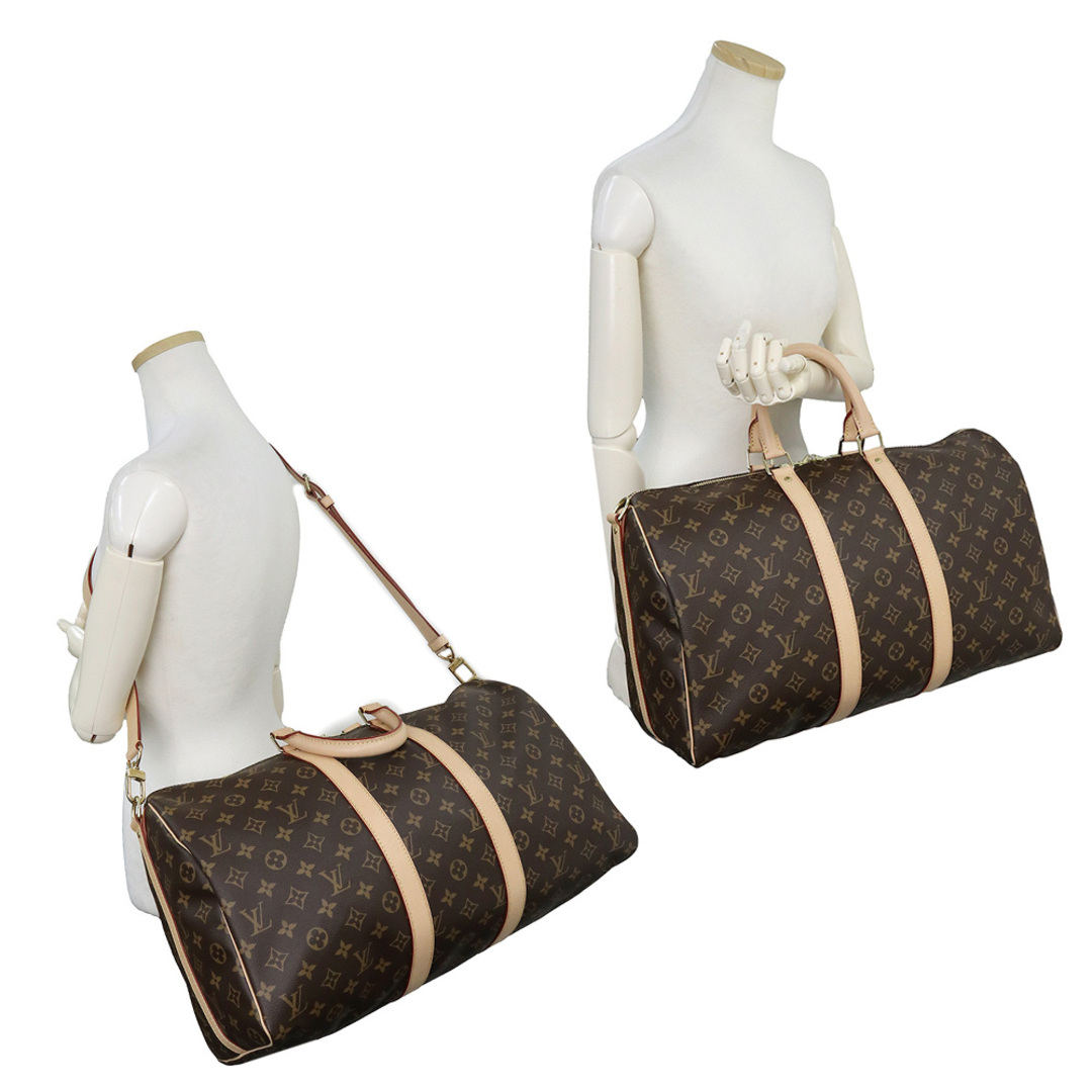 LOUIS VUITTON(ルイヴィトン)のルイ ヴィトン キーポル バンドリエール 45 2way ショルダー ハンド ボストンバッグ モノグラム ブラウン 茶 ゴールド金具 M41418  LOUIS VUITTON（未使用保管品） レディースのバッグ(ボストンバッグ)の商品写真