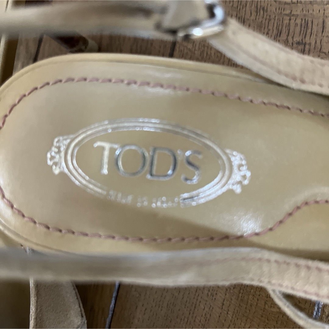 TOD'S(トッズ)のTOD'S　トッズ　本革サンダル　7cmヒール レディースの靴/シューズ(サンダル)の商品写真