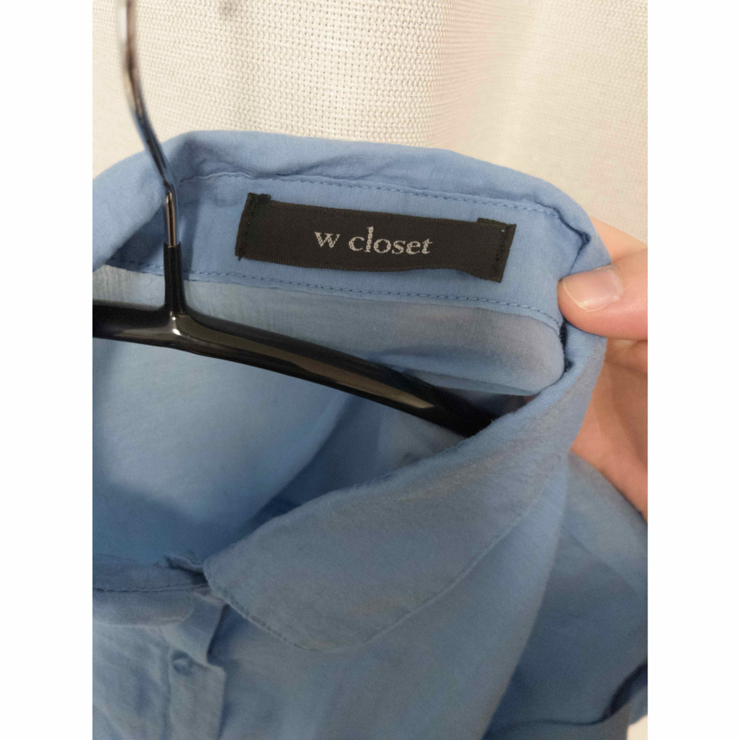 w closet(ダブルクローゼット)のWcloset シアーシャツ レディースのトップス(シャツ/ブラウス(長袖/七分))の商品写真