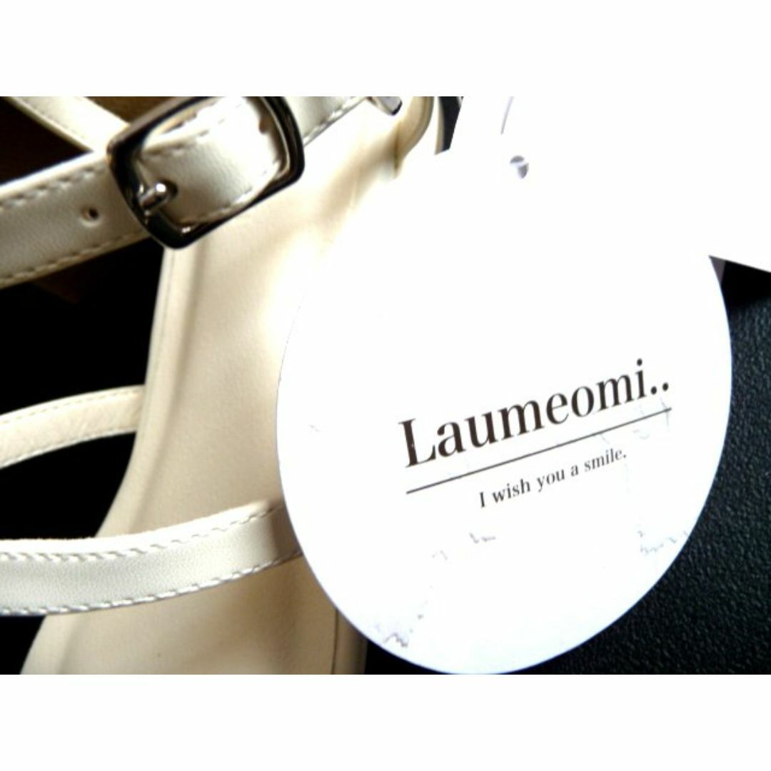 新品 Laumeomi レザー ダブル ストラップ サンダル LL 25cm  レディースの靴/シューズ(サンダル)の商品写真