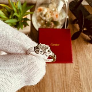 カルティエ(Cartier)の◇カルティエ◇バレリーナ ダイヤ リング 3.7g PT950 0.41 45号(リング(指輪))