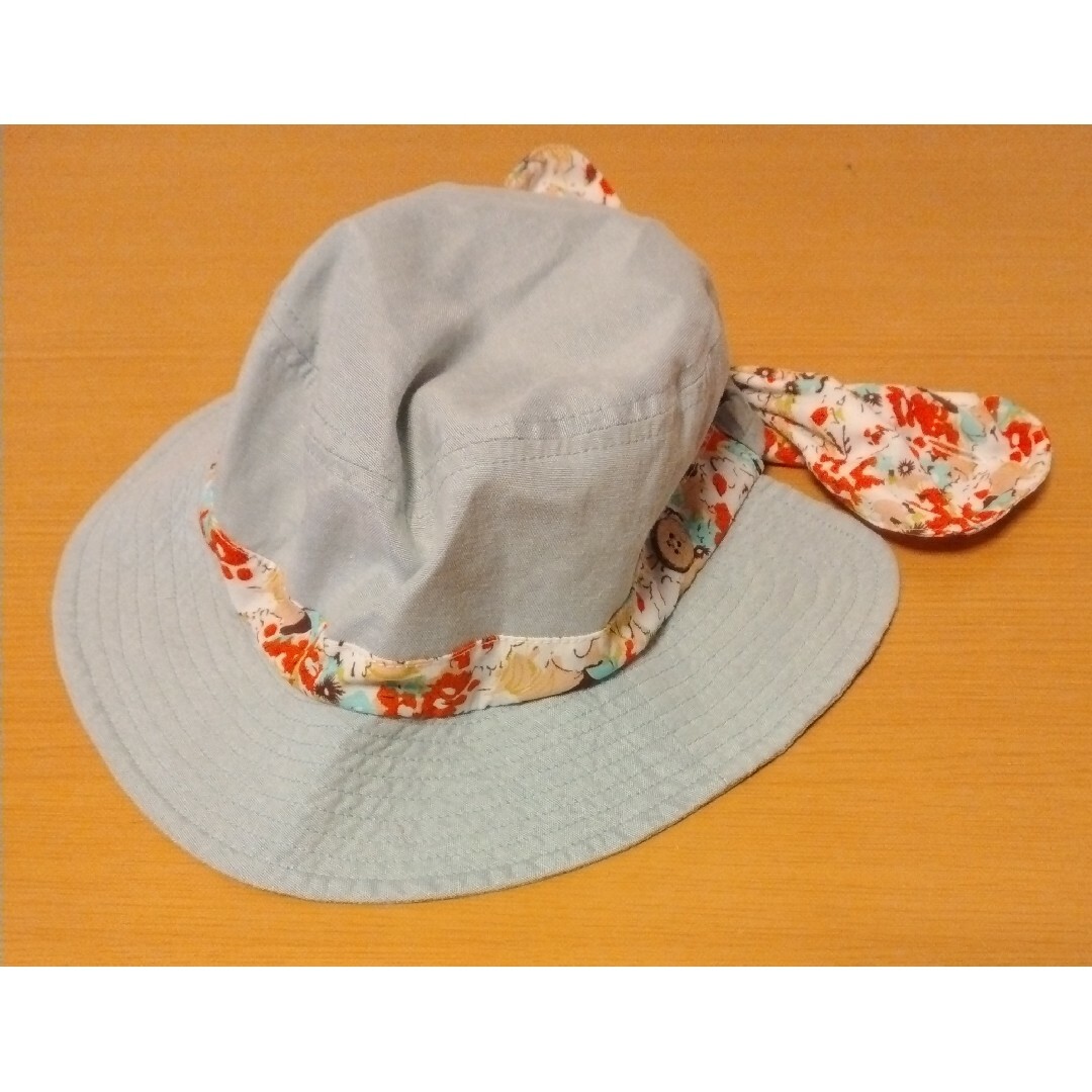 Branshes(ブランシェス)の帽子　日よけ付き　頭囲 約54cm　ブランシェス キッズ/ベビー/マタニティのこども用ファッション小物(帽子)の商品写真