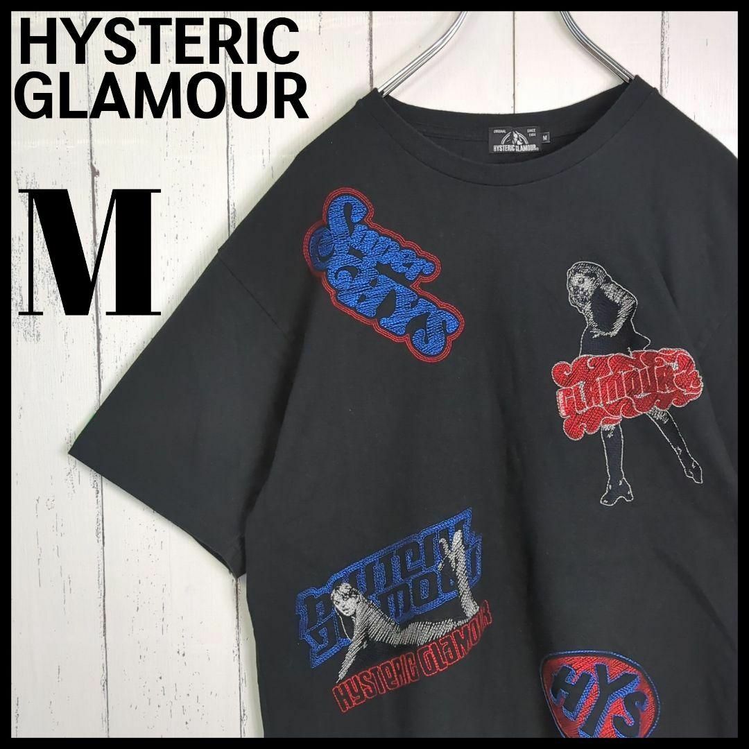 HYSTERIC GLAMOUR(ヒステリックグラマー)の【超希少モデル】 ヒステリックグラマー 刺繍マルチロゴ 入手困難 Tシャツ メンズのトップス(Tシャツ/カットソー(半袖/袖なし))の商品写真