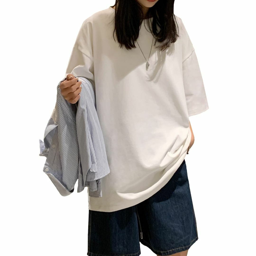 [ｗｅｓｔｋｕｎ] tシャツ レディース 半袖 ゆったり 大きいサイズ 綿100 レディースのファッション小物(その他)の商品写真