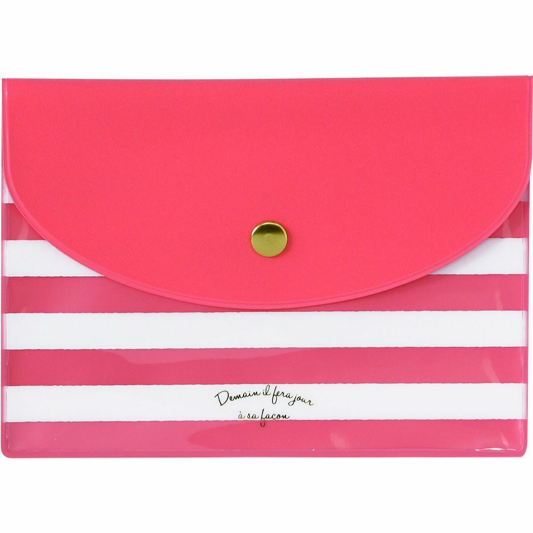 色:ピンク_スタイル:ポーチSサイズラボクリップ フラットポーチS ファヴォ レディースのバッグ(その他)の商品写真