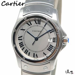 カルティエ(Cartier)の【OH済/仕上済】カルティエ サントス ロンド ラージサイズ 極美品 クーガー ヴィンテージ メンズ Cartier 時計 腕時計 中古【送料無料】(腕時計(アナログ))