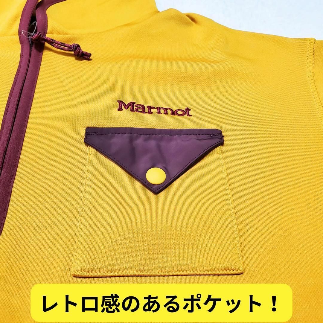 MARMOT(マーモット)の新品　マーモット×四角コラボ ウイメンズ クライム3250レトロ 登山 黄XL レディースのトップス(トレーナー/スウェット)の商品写真