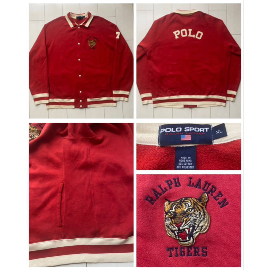 POLO RALPH LAUREN(ポロラルフローレン)の90s POLO SPORT ポロスポーツ ラルフローレン タイガー 虎 XL メンズのジャケット/アウター(スタジャン)の商品写真