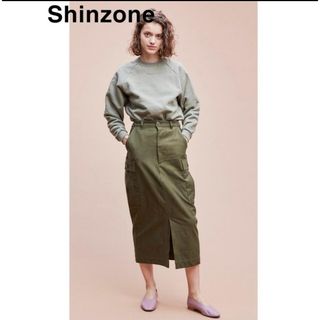 シンゾーン(Shinzone)のシンゾーン☆フィールドスカート☆美品(ひざ丈スカート)