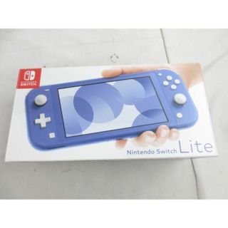  中古品 ゲーム Nintendo switch ニンテンドースイッチ 本体 Lite HDH-001 ブルー 動作品 充電ケーブル 箱付き(携帯用ゲーム機本体)