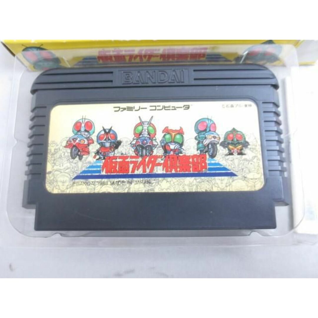  中古品 ゲーム ファミコン ソフト 仮面ライダー?楽部 箱 説明書付き エンタメ/ホビーのゲームソフト/ゲーム機本体(家庭用ゲームソフト)の商品写真