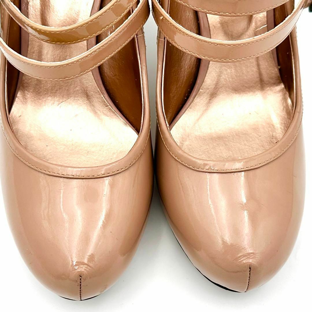 ANNA SUI(アナスイ)のANNASUI アナスイ ハイヒール エナメル ストラップ 猫脚 25㎝ レディースの靴/シューズ(ハイヒール/パンプス)の商品写真
