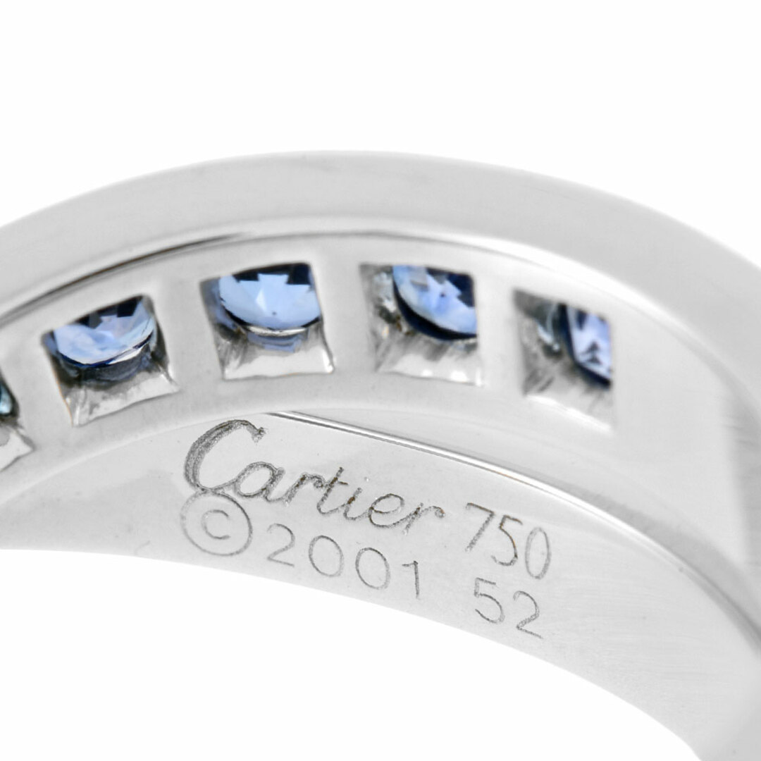 Cartier(カルティエ)のカルティエ Cartier パリ リング 指輪 サファイア #52 K18WG レディース【中古】 レディースのアクセサリー(リング(指輪))の商品写真