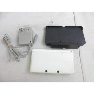  中古品 ゲーム ニンテンドー3DS 本体 CTR-001 アイスホワイト 動作品 充電器付き(携帯用ゲーム機本体)