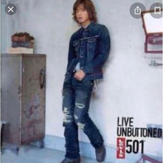 リーバイス(Levi's)のレア廃盤キムタク着用リーバイスデニムジャケットジーンズ08501上下セットアップ(Gジャン/デニムジャケット)