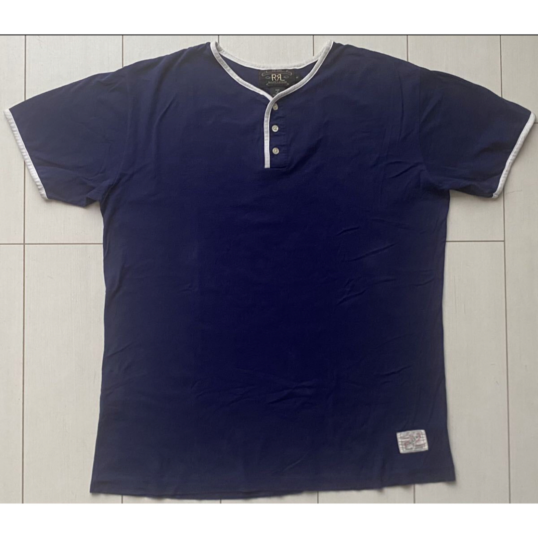 RRL(ダブルアールエル)のRRL DOUBLE RL ダブルアールエル ヘンリーネック Tシャツ 90s メンズのトップス(Tシャツ/カットソー(半袖/袖なし))の商品写真