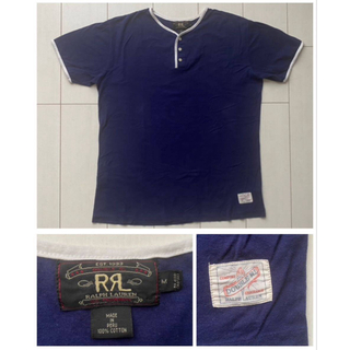 ダブルアールエル(RRL)のRRL DOUBLE RL ダブルアールエル ヘンリーネック Tシャツ 90s(Tシャツ/カットソー(半袖/袖なし))