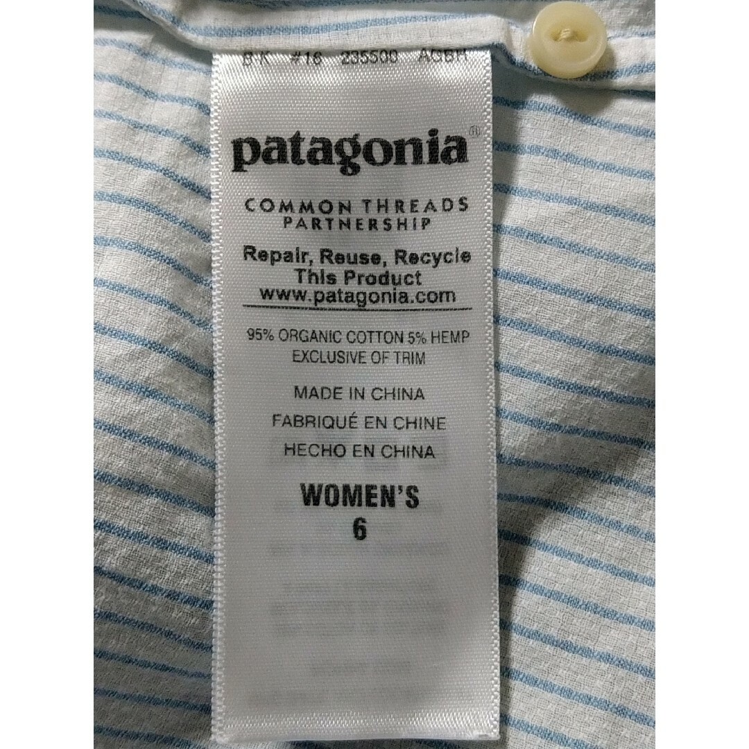 patagonia(パタゴニア)のpatagoniaパタゴニア　シャツ　レディースＳ レディースのトップス(シャツ/ブラウス(半袖/袖なし))の商品写真