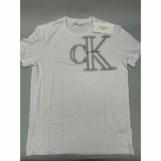 カルバンクライン(Calvin Klein)の【新品未使用】カルバンクラインジーンズ メンズ半袖コットン丸首Tシャツ M 白(Tシャツ/カットソー(半袖/袖なし))