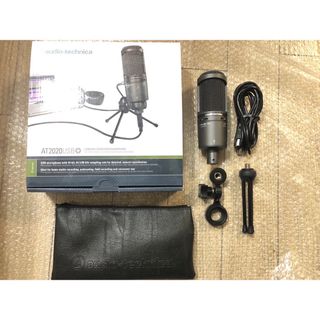 オーディオテクニカ(audio-technica)の【美品】 AT2020 USB + audio−technica コンデンサー(マイク)