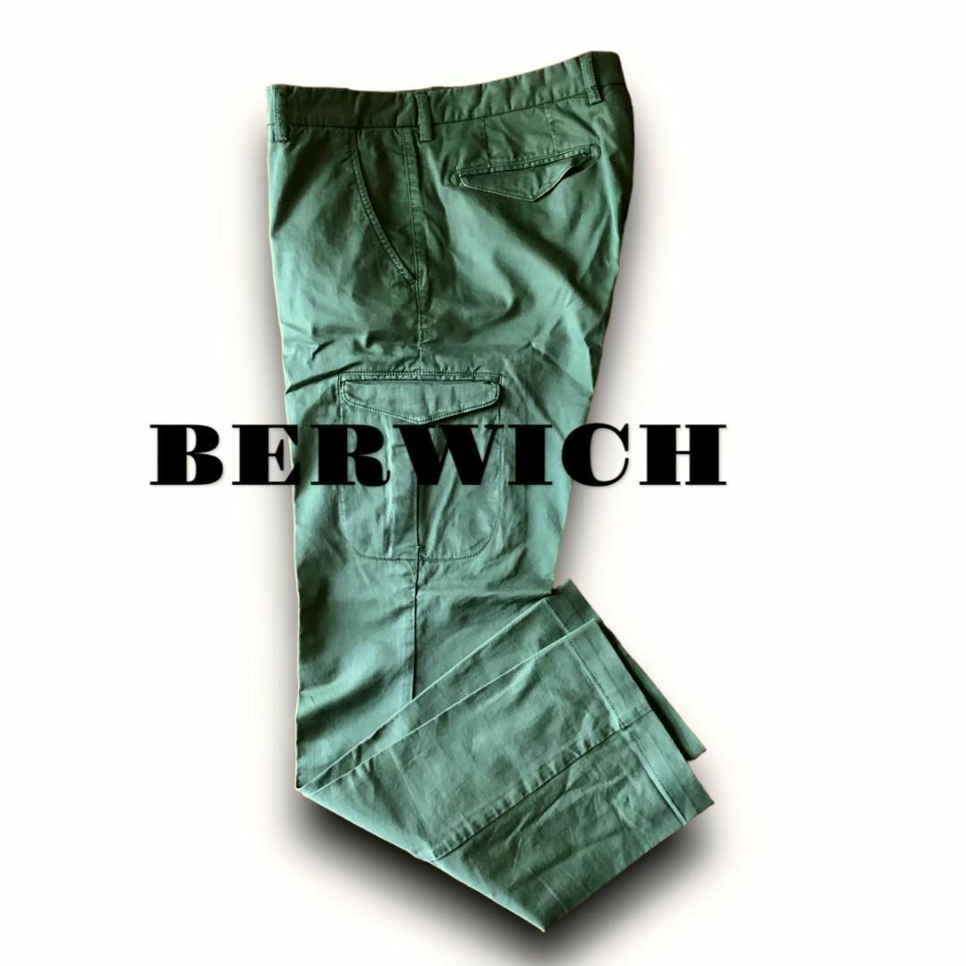 BERWICH(ベルウィッチ)の美品『ベルウィッチ バーニーズニューヨーク』50 ストレッチ カーゴ パンツ メンズのパンツ(スラックス)の商品写真