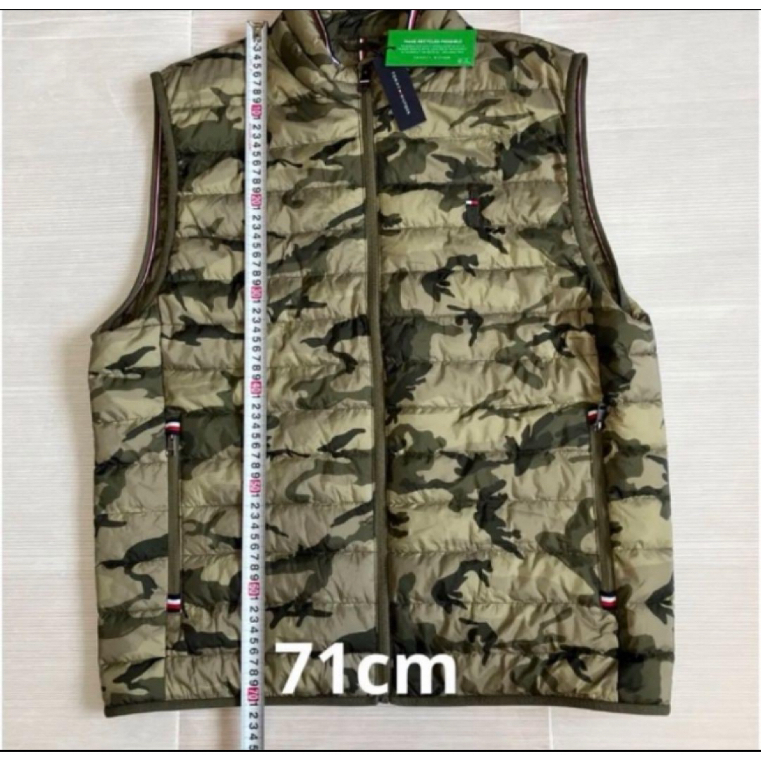 TOMMY HILFIGER(トミーヒルフィガー)の送料無料 新品 TOMMY HILFIGER PACKABLE VEST XL メンズのジャケット/アウター(その他)の商品写真