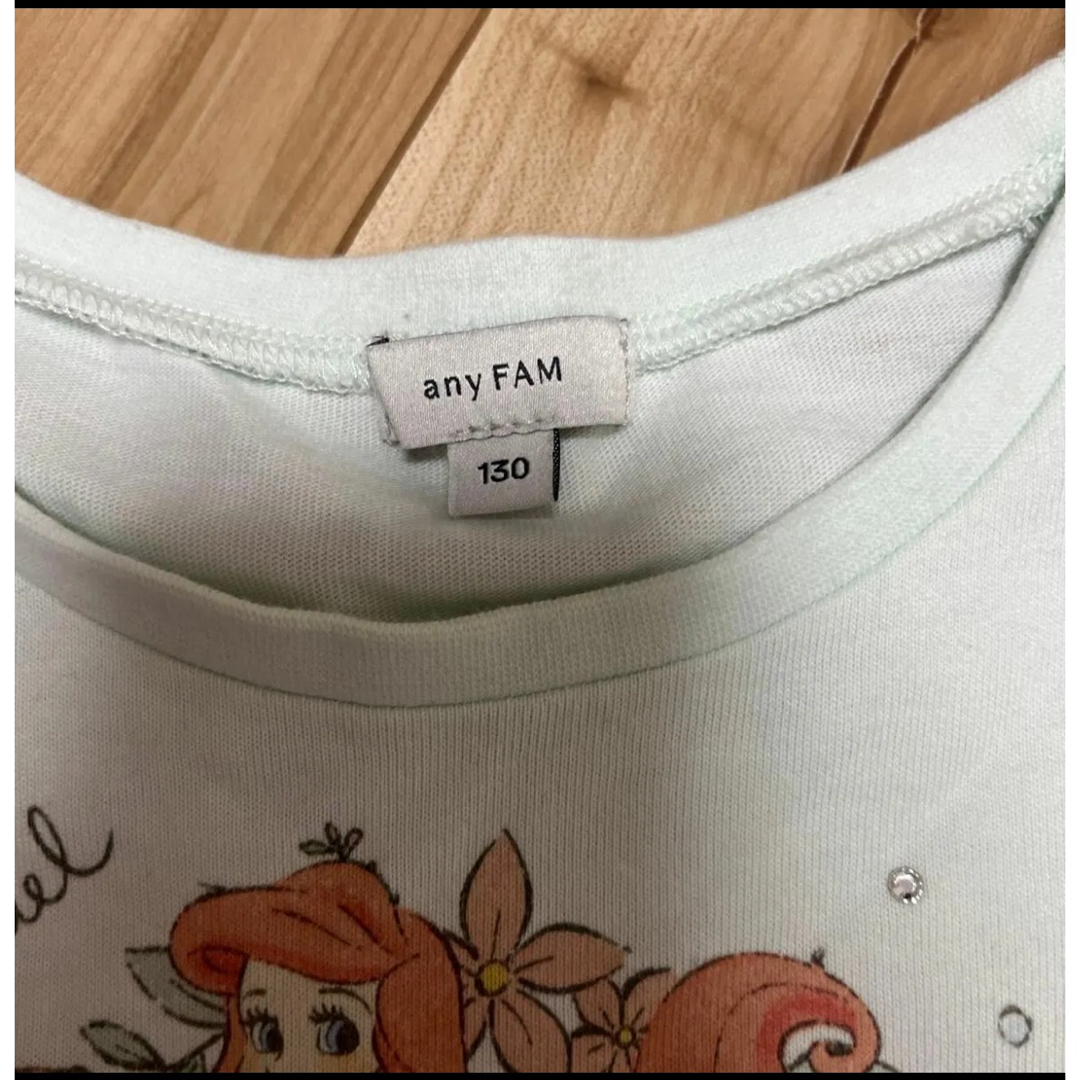 anyFAM(エニィファム)のanyFam Tシャツ 130センチ アリエル キッズ/ベビー/マタニティのキッズ服女の子用(90cm~)(Tシャツ/カットソー)の商品写真