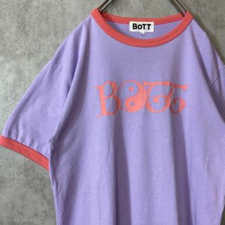 【完売モデル、好配色カラー】BoTTビッグロゴ古着リンガーTシャツユニセックス(Tシャツ/カットソー(半袖/袖なし))