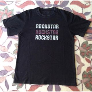 パンク　ロックスター　ROCK STAR Tシャツ　黒　ブラック(Tシャツ/カットソー(半袖/袖なし))