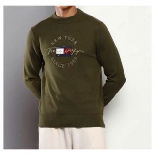 トミーヒルフィガー(TOMMY HILFIGER)の送料無料 新品 TOMMY HILFIGER R-NECK SWEATER 3L(ウエア)