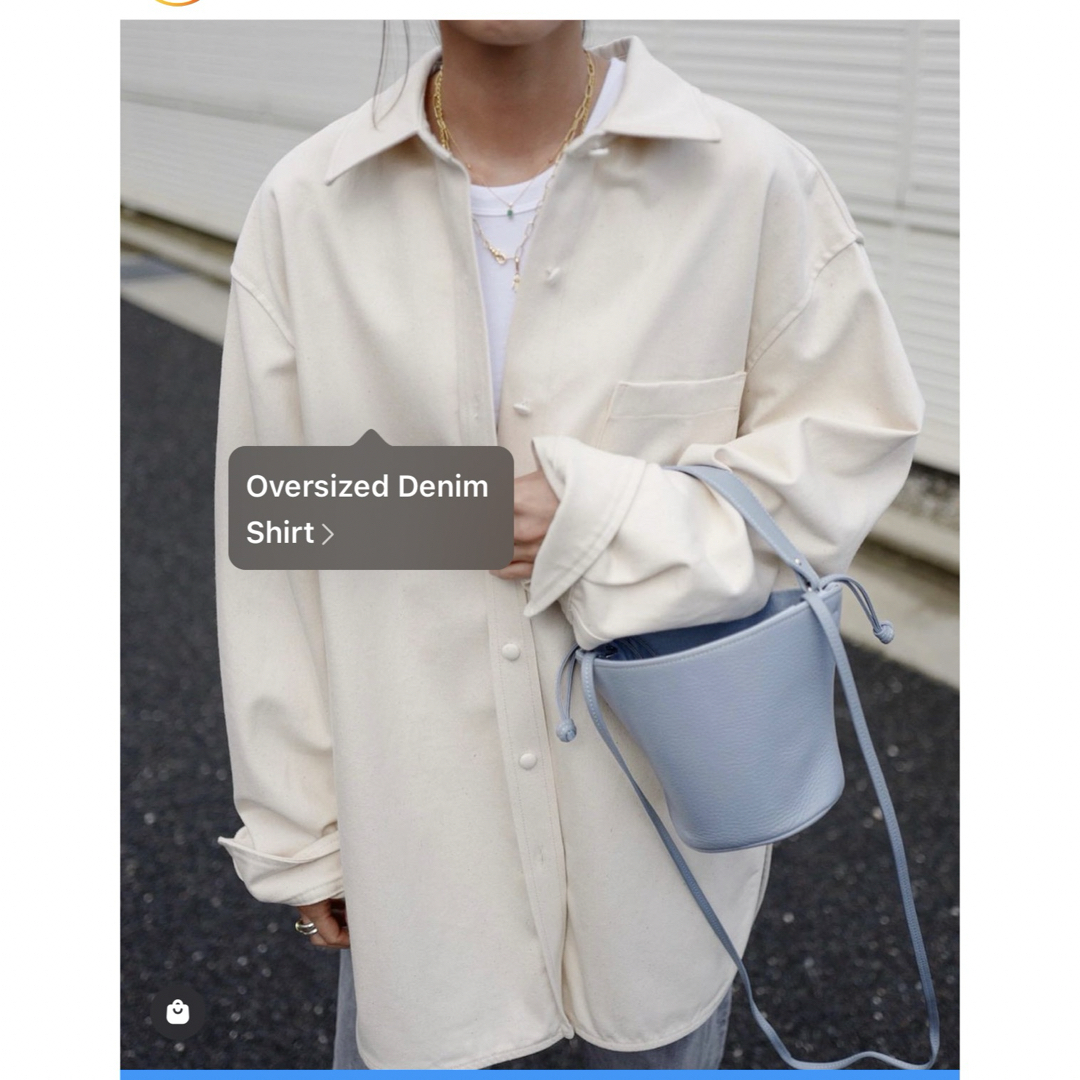 GYPSOPHILA(ジプソフィラ)のOversized Denim Shirt レディースのジャケット/アウター(Gジャン/デニムジャケット)の商品写真