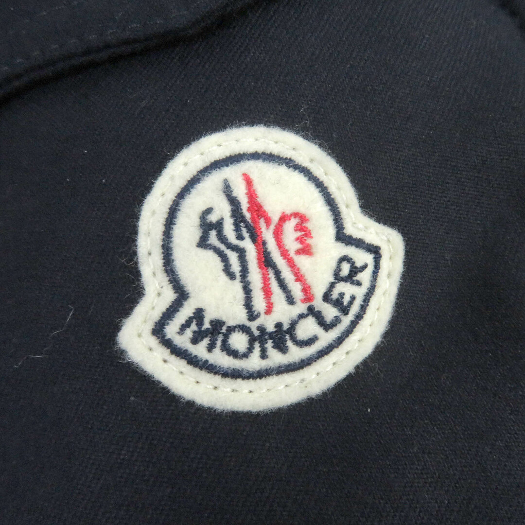 MONCLER(モンクレール)の美品□MONCLER モンクレール 18-19AW MONTGENEVRE モンジュネーブル ウール ロゴワッペン WZIP フーデッド ダウンジャケット ネイビー 1 正規品 メンズ メンズのジャケット/アウター(ダウンジャケット)の商品写真