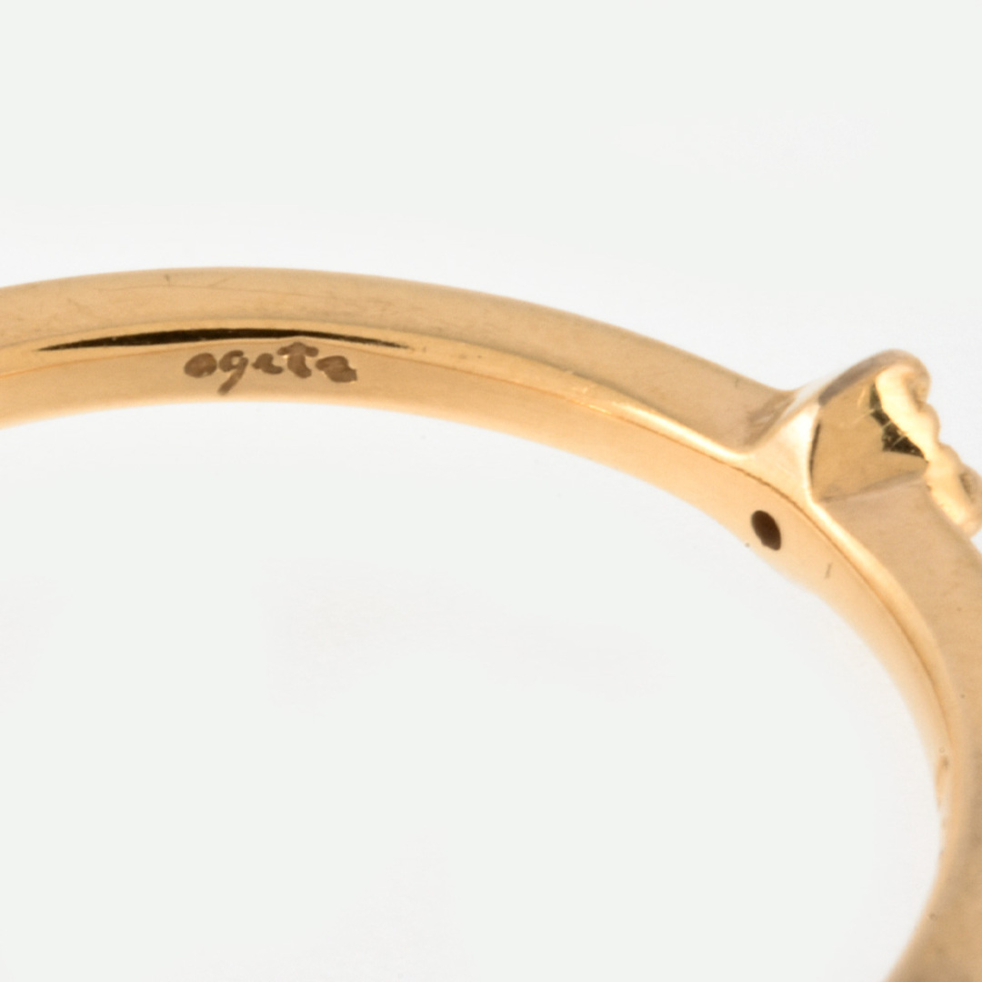 agete(アガット)のアガット agete リング 指輪 ダイヤモンド 0.01ct 約9号 K18PG 1.4g レディース【中古】 レディースのアクセサリー(リング(指輪))の商品写真