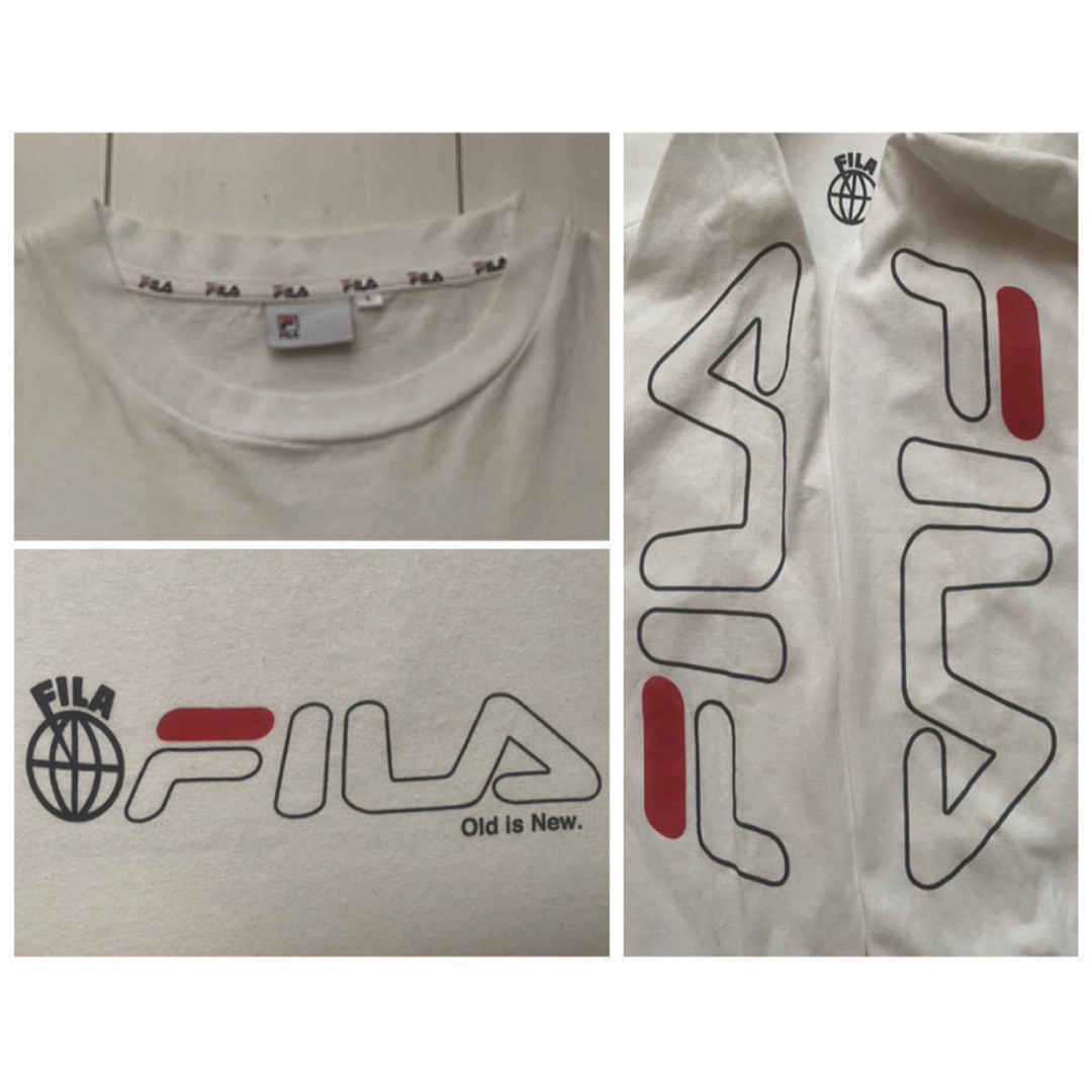 FILA HERITAGE(フィラヘリテージ)のFILA HERITAGE フィラ ヘリテージ デカロゴ　ロンT 長袖 Tシャツ メンズのトップス(Tシャツ/カットソー(七分/長袖))の商品写真