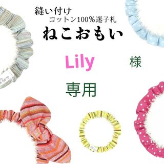 Lily様専用様専用☆布製 迷子札 シュシュ猫首輪 名前 軽量 可愛い(猫)