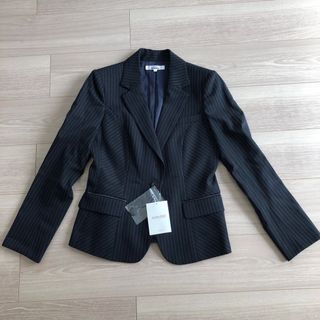 新品　事務服　ジャケット　7号　ストライプ (スーツ)