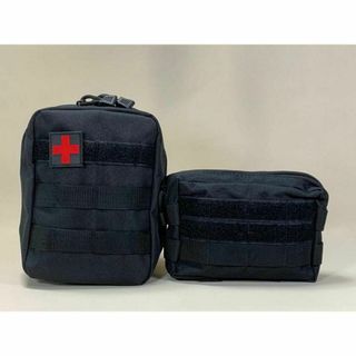 【ブラック】タクティカルポーチ　ミリタリーポーチ　モールシステム　molle(その他)