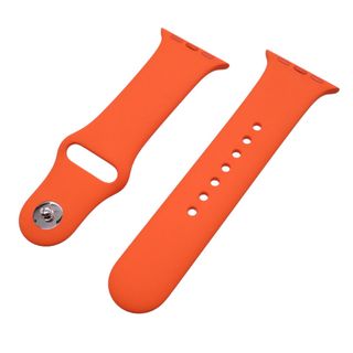 エルメス(Hermes)の未使用 エルメス × アップル ウォッチ ベルト 40ｍｍ サイズS/M ラバー オレンジ 0158【中古】HERMES Apple Watch(腕時計)