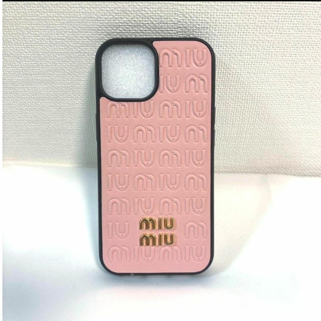 miumiu(ミュウミュウ)のmiumiu iPhoneケース iPhone13 iPhone14 スマホ/家電/カメラのスマホアクセサリー(iPhoneケース)の商品写真