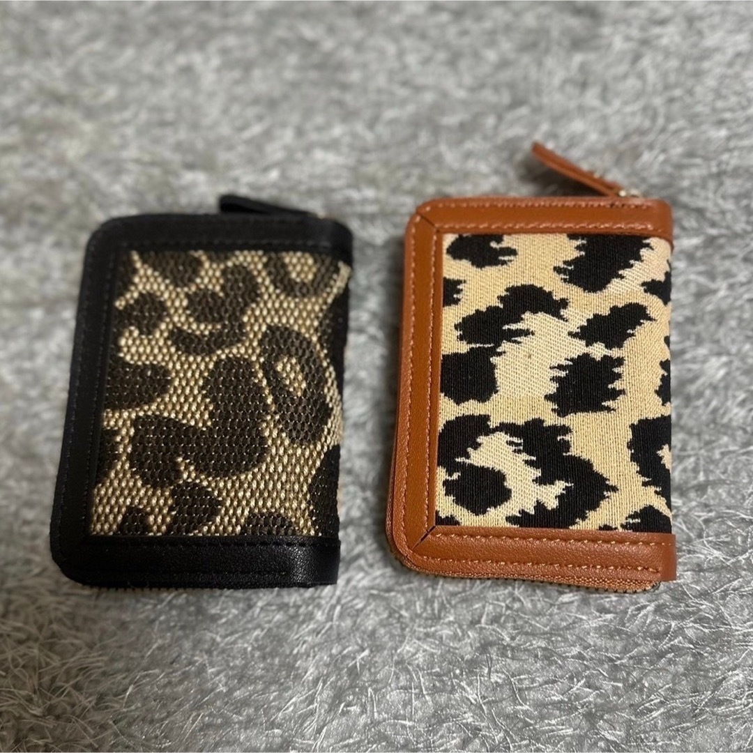 レオパード　柄　カード　ケース　ミニウォレット　トレンド　アニマル　豹柄　韓国 レディースのファッション小物(財布)の商品写真