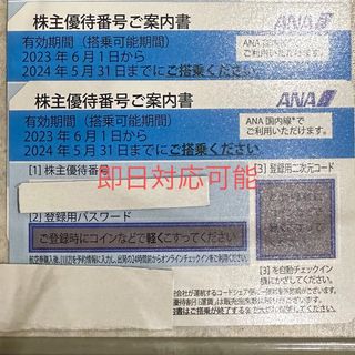 エーエヌエー(ゼンニッポンクウユ)(ANA(全日本空輸))のANA 株主優待券 2枚(航空券)