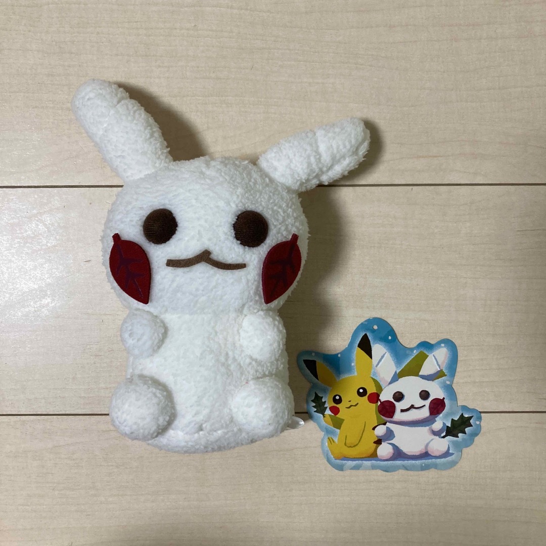 ポケモン(ポケモン)のポケモン ぬいぐるみ 冬のかくれんぼ ピカチュウゆきだるま エンタメ/ホビーのおもちゃ/ぬいぐるみ(ぬいぐるみ)の商品写真