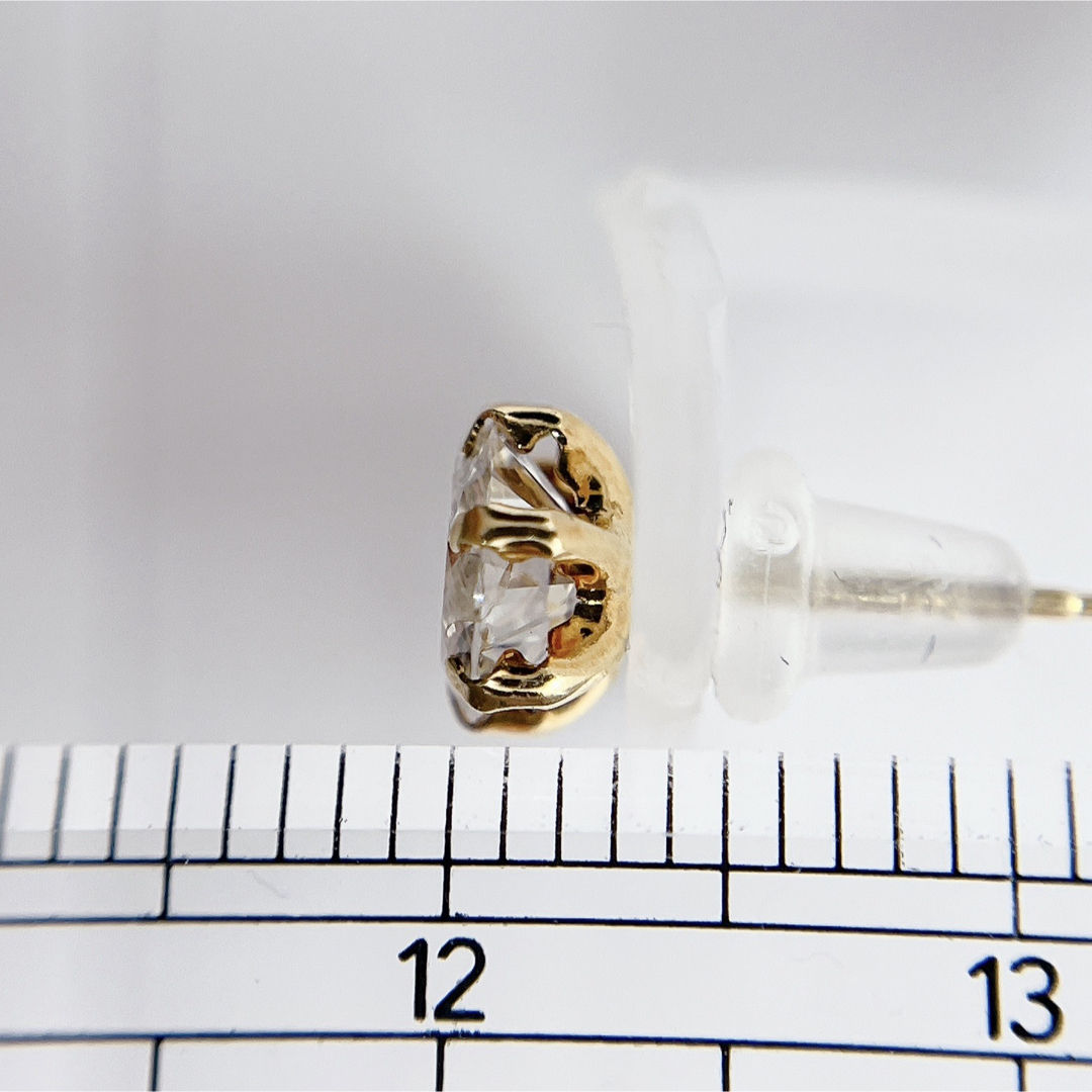 k18 天然ダイヤモンド 両耳1.2ct  k18 ピアス レディースのアクセサリー(ピアス)の商品写真