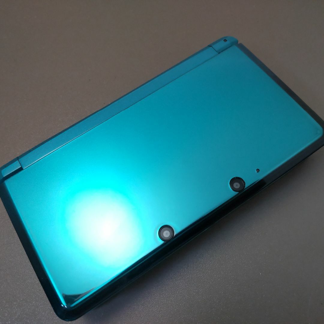 ニンテンドー3DS(ニンテンドー3DS)の安心の整備済み！◆任天堂3DS 中古本体◆アクアブルー◆66 エンタメ/ホビーのゲームソフト/ゲーム機本体(携帯用ゲーム機本体)の商品写真