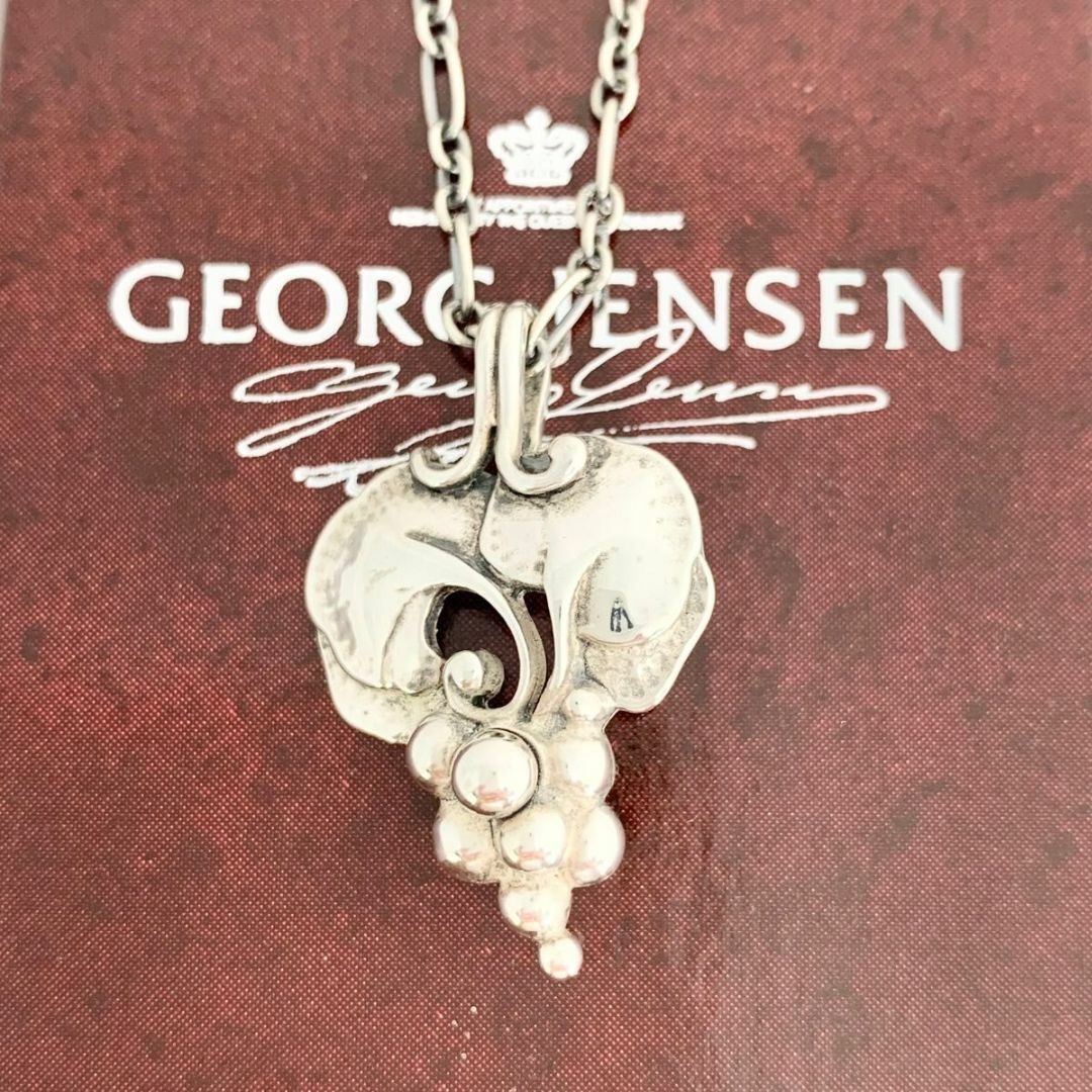 Georg Jensen(ジョージジェンセン)のGEORG JENSEN ジョージジェンセン ネックレス ぶどう y86 メンズのアクセサリー(ネックレス)の商品写真