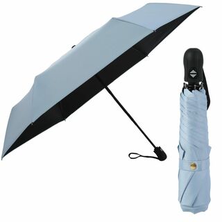 【色: blue】日傘 ワンタッチ自動開閉 晴雨兼用 超軽量 UVカット率 10(その他)