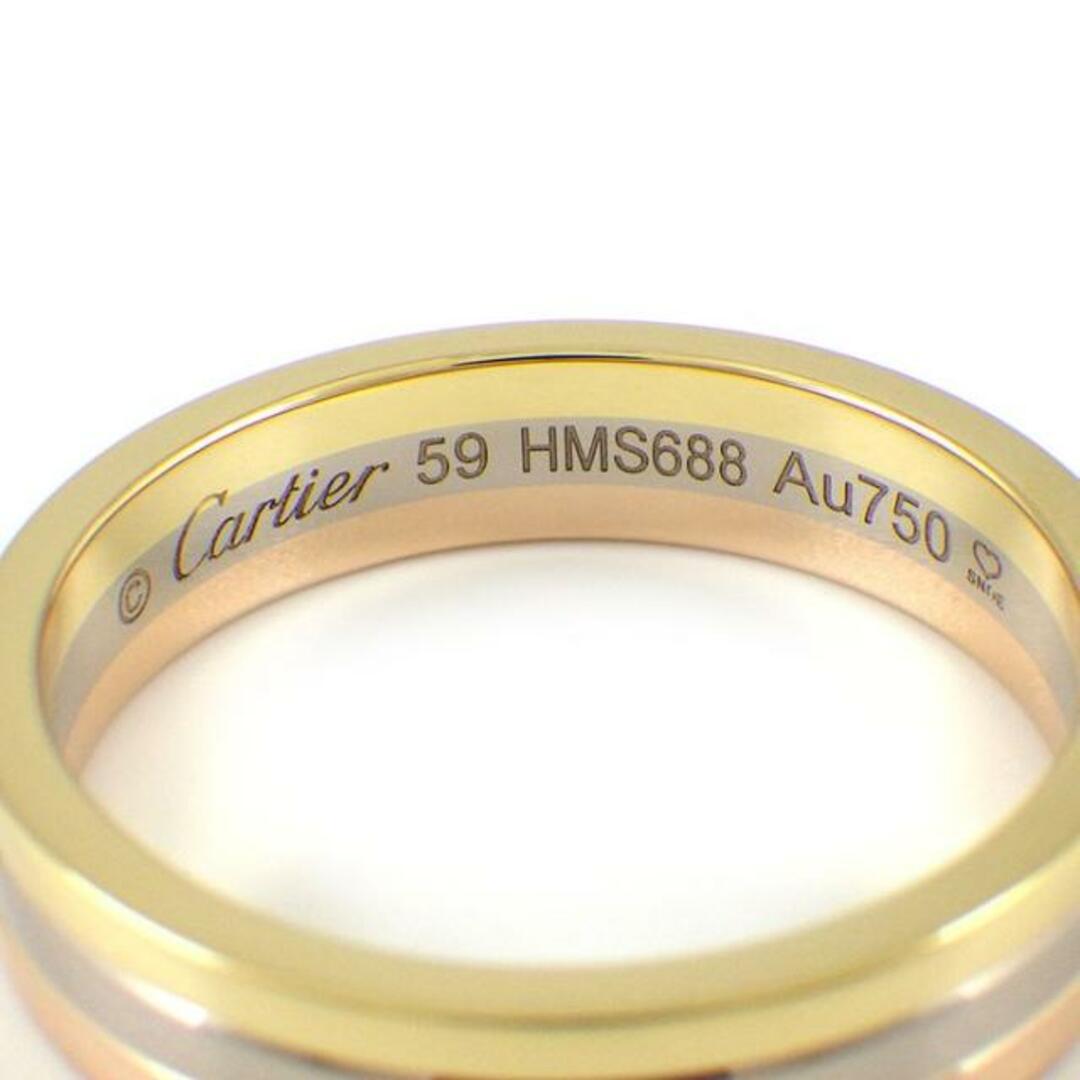 Cartier(カルティエ)のカルティエ Cartier リング ヴァンドーム B4052159 トリニティ スリーカラー K18PG K18WG K18YG 18.5号 / #59 【中古】 レディースのアクセサリー(リング(指輪))の商品写真