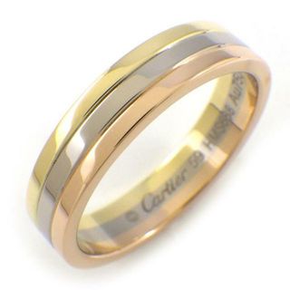 カルティエ(Cartier)のカルティエ Cartier リング ヴァンドーム B4052159 トリニティ スリーカラー K18PG K18WG K18YG 18.5号 / #59 【中古】(リング(指輪))