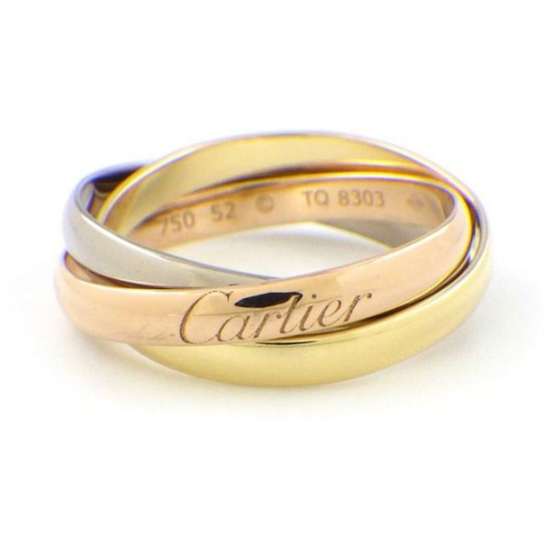 Cartier(カルティエ)のカルティエ Cartier リング トリニティ スリーカラー K18PG K18WG K18YG 12.5号 / #52 【中古】 レディースのアクセサリー(リング(指輪))の商品写真