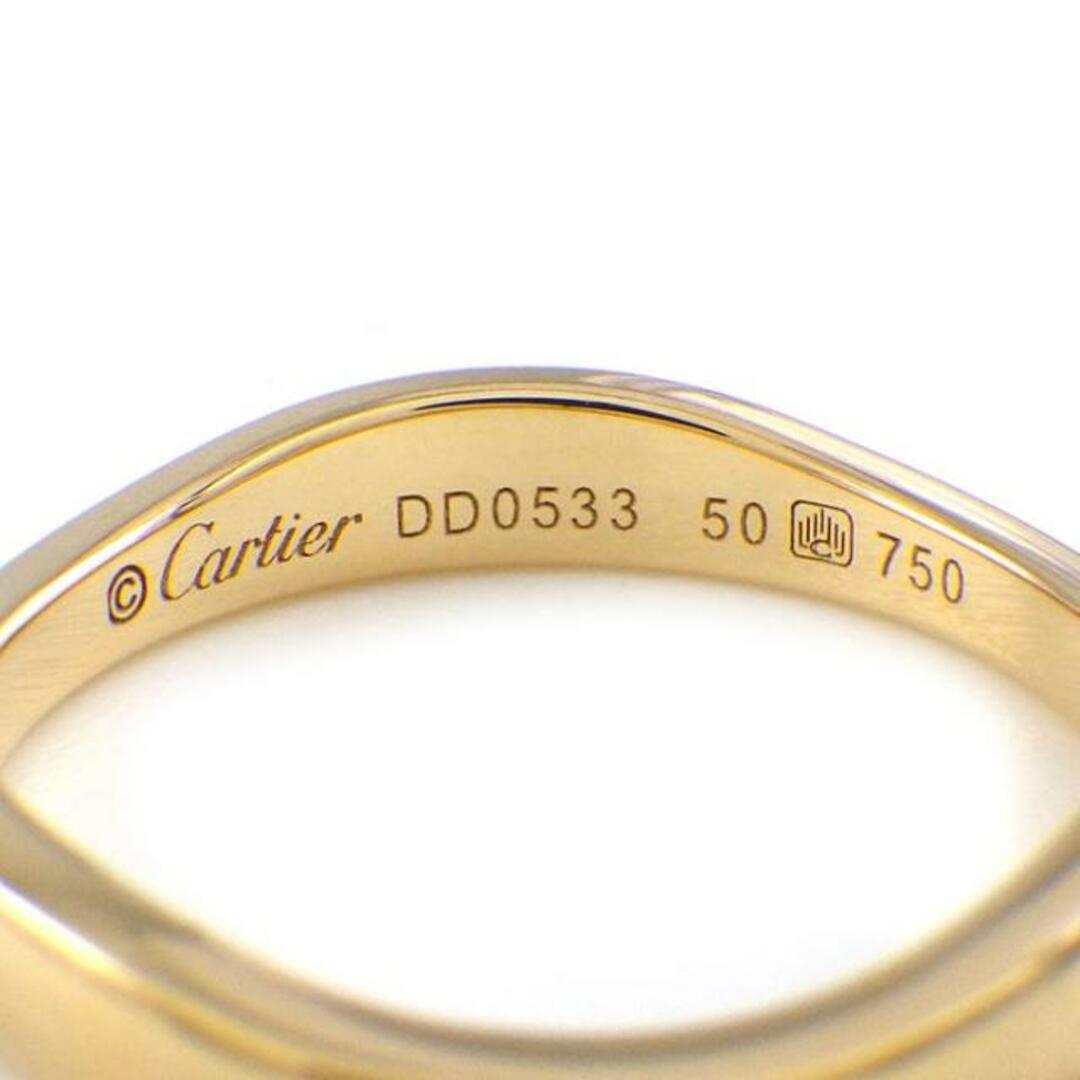 Cartier(カルティエ)のカルティエ Cartier リング ラブ ミー 2連 ウェーブ K18YG K18WG 9.5号 / #50 【中古】 レディースのアクセサリー(リング(指輪))の商品写真